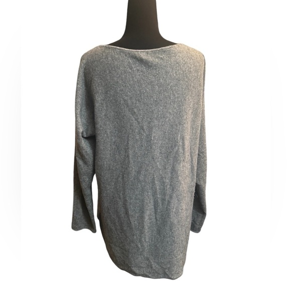 CASHMERE CHARTER CLUB LUXURY Boat Neck Gray Cashmere Sweater Size Medium Luxury - Picture 4 of 10